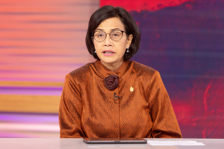 Finance Minister Sri Mulyani Indrawati