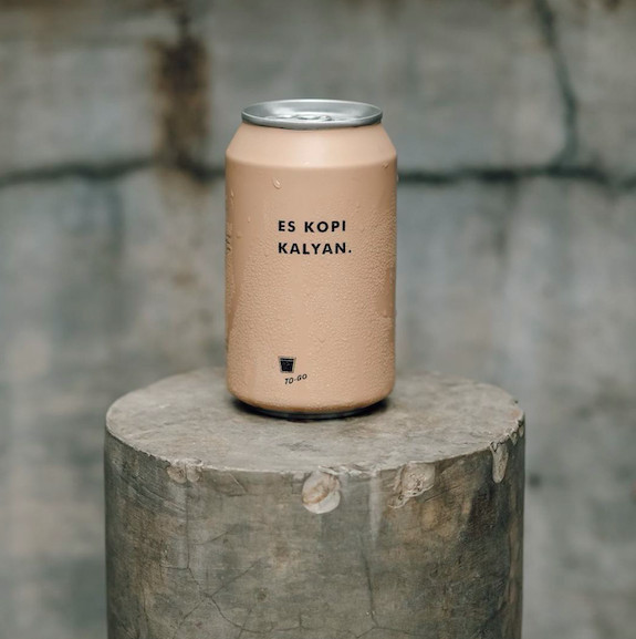 Branded blend: Kopi Kalyan offers a coffee adventure with unusual blends, like its Chai Coffee Latte, packaged here in a can. (Courtesy of Kopi Kalyan)