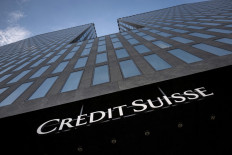 A sign of Switzerland's Credit Suisse bank is seen on an office building in Zurich on Nov. 8, 2022.
