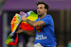 World Cup pitch invader with rainbow flag released