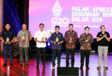 State-Owned Enterprises (SOEs) Minister Erick Thohir holds the Appreciation Night for SOEs’ Support in the G20 at Sasono Utomo & Sasono Langen Budoyo in Taman Mini Indonesia Indah (TMII), Jakarta on Tuesday.
