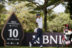 Kosuke Hamamoto in the BNI Indonesian Masters 2022 presented by TNE at the Jakarta Royale Golf Club, Jakarta, on Thursday (1/12/2022). BNI as one of the main supporters of this prestigious world golf tournament encourages Go Global branding. BNI once again introduced the BNI International network, which currently has eight overseas outlets spread across various countries.