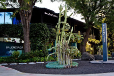 Fall from grace: Balenciaga’s Los Angeles store in West Hollywood, California, is seen in this picture taken on June 1, 2015. Both the creative director and CEO of the French fashion house have apologized after a public backlash over its online advertising campaign featuring inappropriate imagery featuring children.