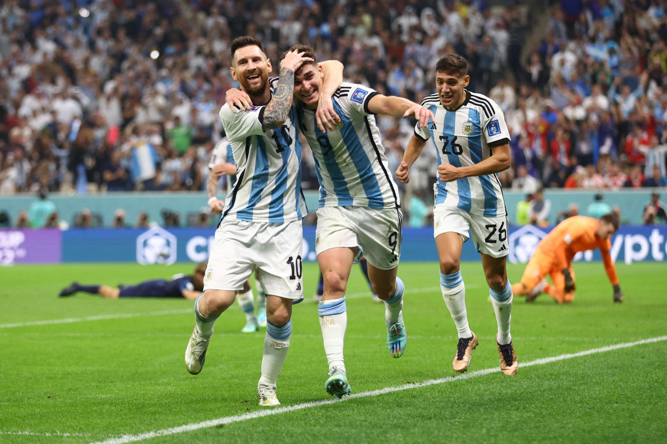 Lionel Messi, Argentina blank Croatia 3-0 to reach World Cup final 