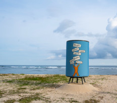 Art for the environment: Constellations: Global Reﬂections is the first outdoor public art exhibition, held on Kura Kura Island. The art exhibition aims at responding to the sustainability issues that were discussed during the G20 Summit. (Courtesy of Constellations: Global Reﬂections) 