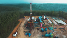 The aerial view of Jabung's Panen-D12 development well. This year, PetroChina proposed the drilling programs in a total of 14 development wells.