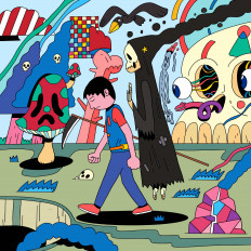 Balanced optimism: Arya Mularama’s “Time to Go Home” uses bright colors to convey optimism for NFTs and ominous imagery expressing the field’s potential pitfalls. (Courtesy of Arya Mularama)