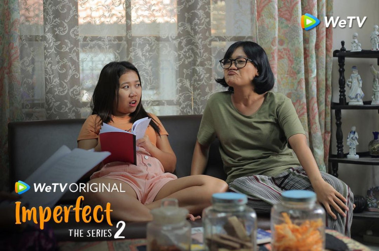 Lovable duo: Neti (left) and Pritta, two of the characters from the 'Imperfect' series, are seen in the teaser photo of the second season. (Instagram/Imperfect the Series)