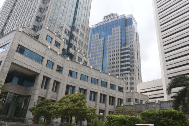 The office building of Bank Indonesia (BI) stands out in Jakarta’s forest of concrete on Feb. 26, 2020. 

