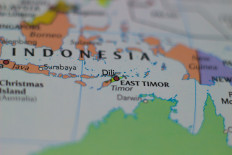 Dili, the capital city of Timor-Leste, marked on a map.