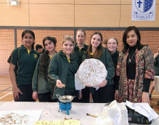 Grade 8 students from the Macarthur Anglican School in rural New South Wales, Australia learn to use Bahasa Indonesia, in this file photo taken on Aug. 24, 2022, in a simulation held as part of an joint educational program dubbed “Indonesia Goes to School”.