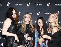 GAYLE (from left), Stacey Ryan, Natalie Jane, and Jessia attend the TikTok Pre-Grammy 2023 Event at Bar Lis on February 1, 2023 in Los Angeles, California, United States. 
