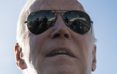 US President Joe Biden speaks to the press after arriving at Hagerstown Regional Airport in Hagerstown, Maryland, on February 4, 2023. 
