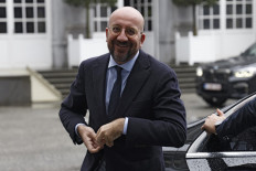 President of the European Council Charles Michel arrives to take part in the “Renew Europe“ pre-summit ahead of a EU leaders Summit at The European Council Building in Brussels on Oct. 20, 2022.