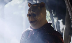 A scene from horror movie Winnie the Pooh: Blood and Honey.