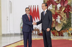 President Joko “Jokowi“ Widodo greets Timor Leste's Prime Minister Taur Matan Ruak, who arrived in Jakarta on Feb. 13 for a state visit.