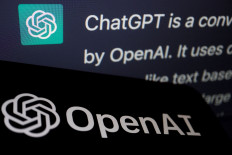 The logo of OpenAI is displayed near a response by its AI chatbot ChatGPT on its website, in this illustration picture taken on Feb. 9. OpenAI, the ChatGPT creator, is valued by Microsoft at nearly US$30 billion despite still burning through money at a high speed.