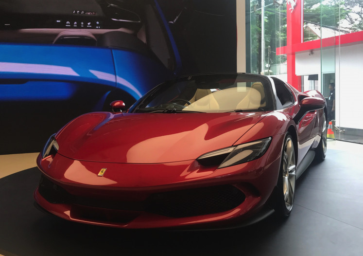 Aerodynamic: The Ferrari 296 GTS shows its clean lines (JP/Tunggul Wirajuda)