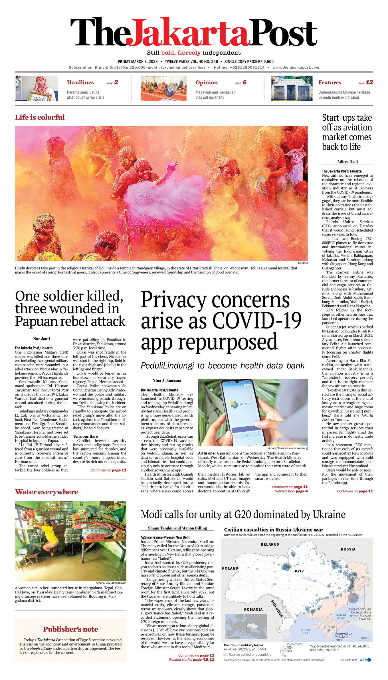 Frontpage - Fri, March 3, 2023 - The Jakarta Post