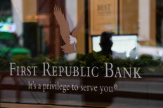 A view of the First Republic Bank logo at the Park Avenue location, in New York City, US, March 10, 2023. 