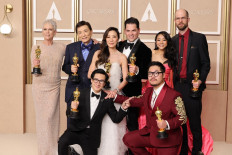 Oscars ratings tick up again as 'Everything Everywhere' triumphs