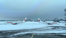 A photograph extracted from a post dated March 12, 2023 on the Twitter account of Turkish civil aviation website HavaSosyalMedya show two aircraft bearing the livery of Indonesian low-cost carrier Lion Air, allegedly at a Russian airfield. The accompanying caption neither identifies the airfield nor the date of the original photograph.