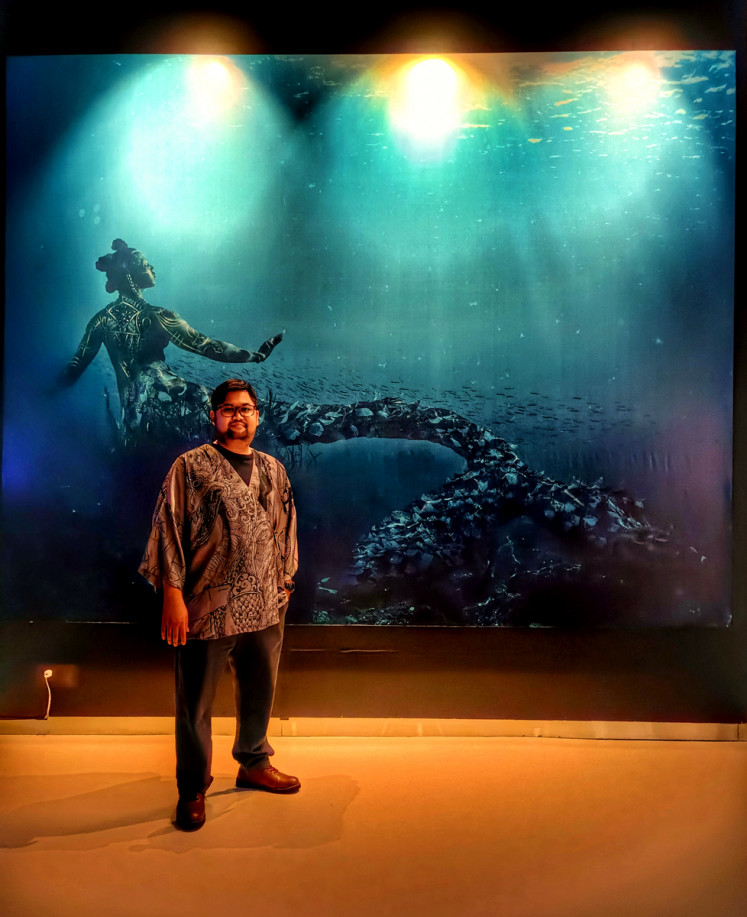 Ocean guard: La Penumbra - a photo directed by Tison Baim - showing La Sirene protecting the sea. (JP/Sylviana Hamdani)