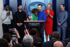'Ted Lasso' actors visit White House to promote mental health