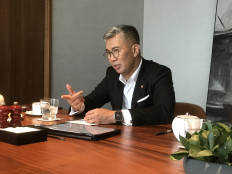 Malaysia's International Trade and Industry Minister Tengku Zafrul Aziz speaks during an interview with The Jakarta Post in Jakarta on Monday.
