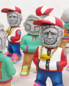 Toying around: Mirfak's Mal-K and Bava takes reference from Indonesian legend Malin Kundang and megalithic sculpture Palindo. (Courtersy of Mirffu)