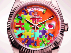 Joyful: Rolex's newest watch, the 36mm Oyster Perpetual Day-Date in Everose gold, is one of the series of new watches the Swiss brand unveiled at the Watches & Wonders 2023 show on Mar. 27. (Courtesy of Rolex)