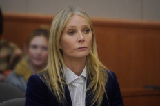 US actress Gwyneth Paltrow reacts to the verdict in the trial over her 2016 ski collision with 76-year-old Terry Sanderson on March 30, 2023, in Park City, Utah.