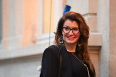 French Secretary of State for Social Economy and Associations Marlene Schiappa arrives to attend the traditional breakfast at the Ministry of the Interior, Place Beauvau in Paris, on January 4, 2023.