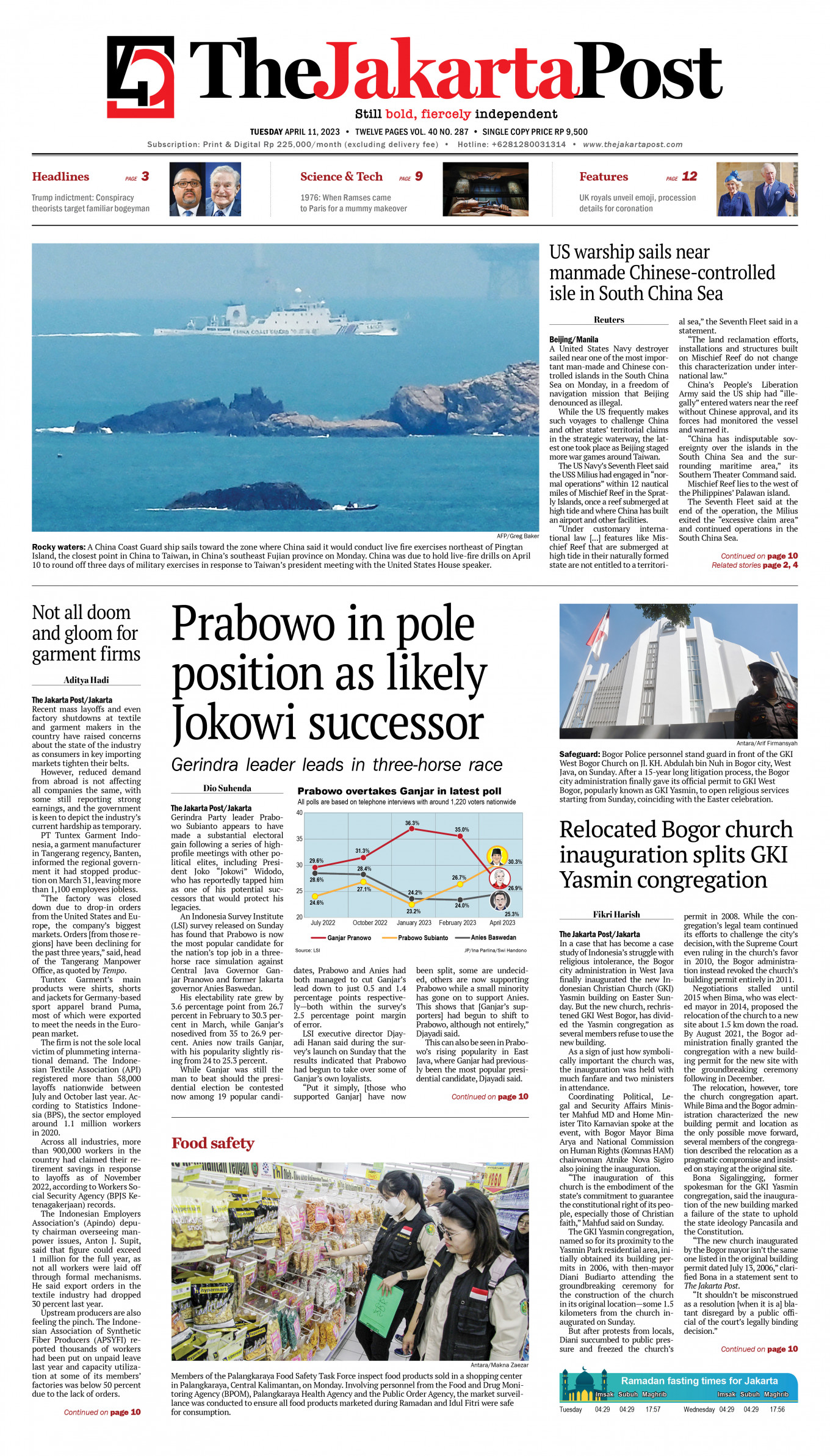 Frontpage - Tue, April 11, 2023 - The Jakarta Post