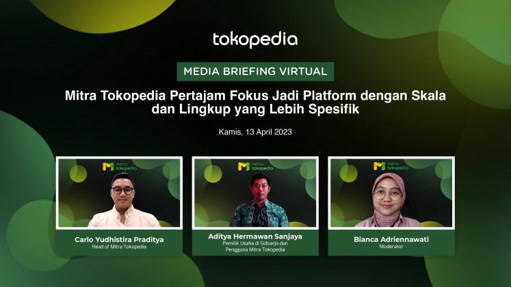 Tokopedia held a virtual media briefing on Thursday (13/04/2023) featuring speakers like the head of Mitra Tokopedia, Carlo Yudhistira Praditya, as well as a Sidoarjo-based business owner who uses the platform. 