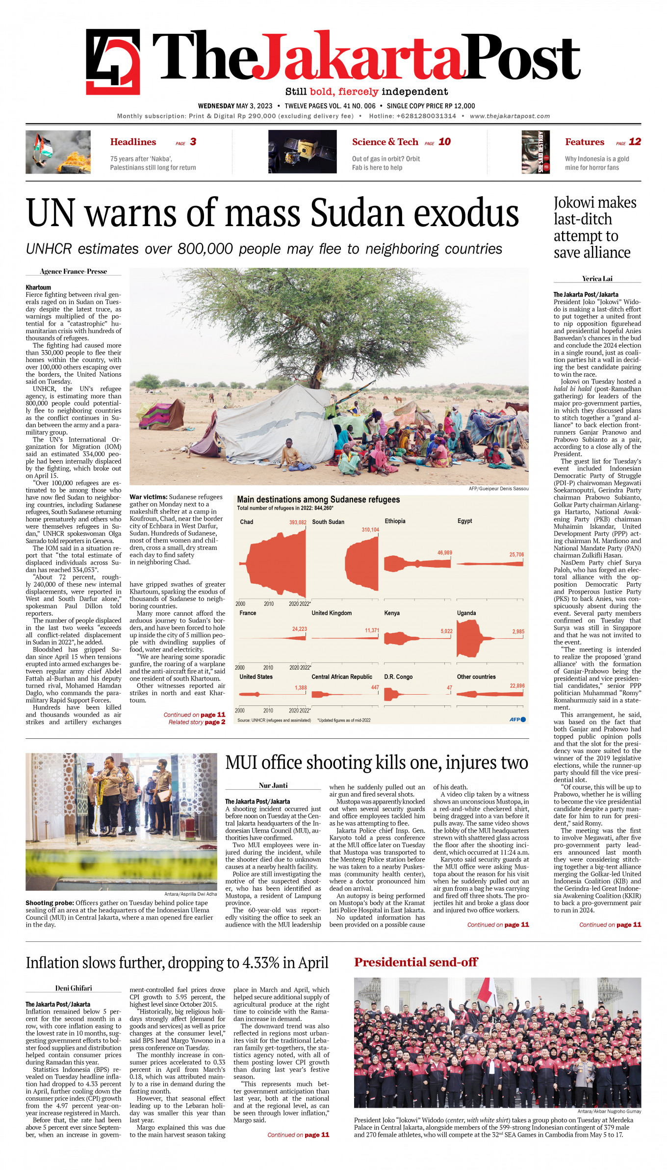 Frontpage - Wed, May 3, 2023 - The Jakarta Post