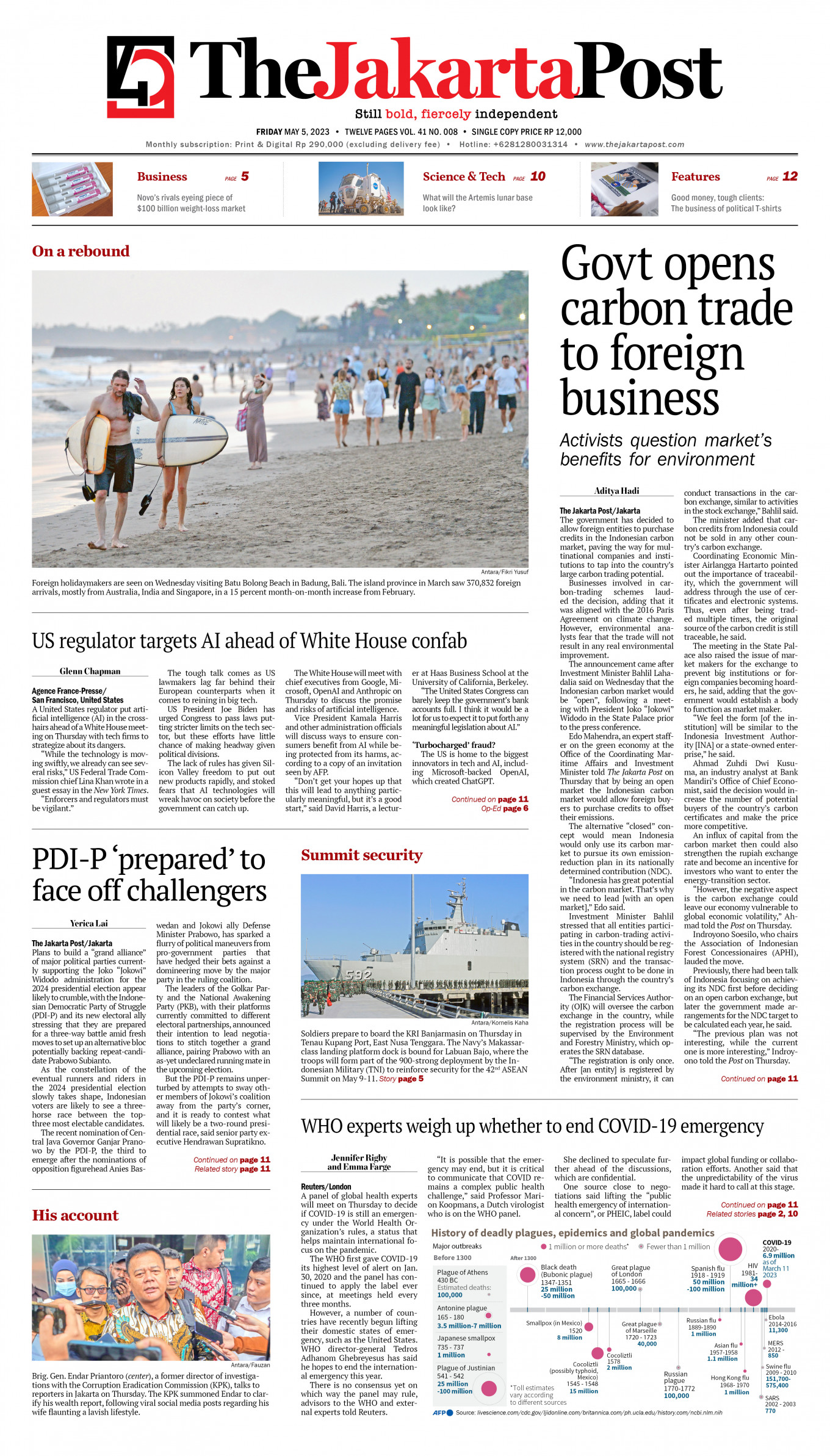 Frontpage - Fri, May 5, 2023 - The Jakarta Post