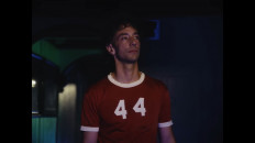 Sentimental sounds: Albert Hammond Jr appears in his music video for the single '100-99' which features rapper GoldLink and inspired by the sounds of '90s hip-hop. (YouTube/Courtesy of Albert Hammond Jr)