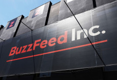 A view of BuzzFeed offices in the Hollywood neighborhood on April 20, 2023 in Los Angeles, California.