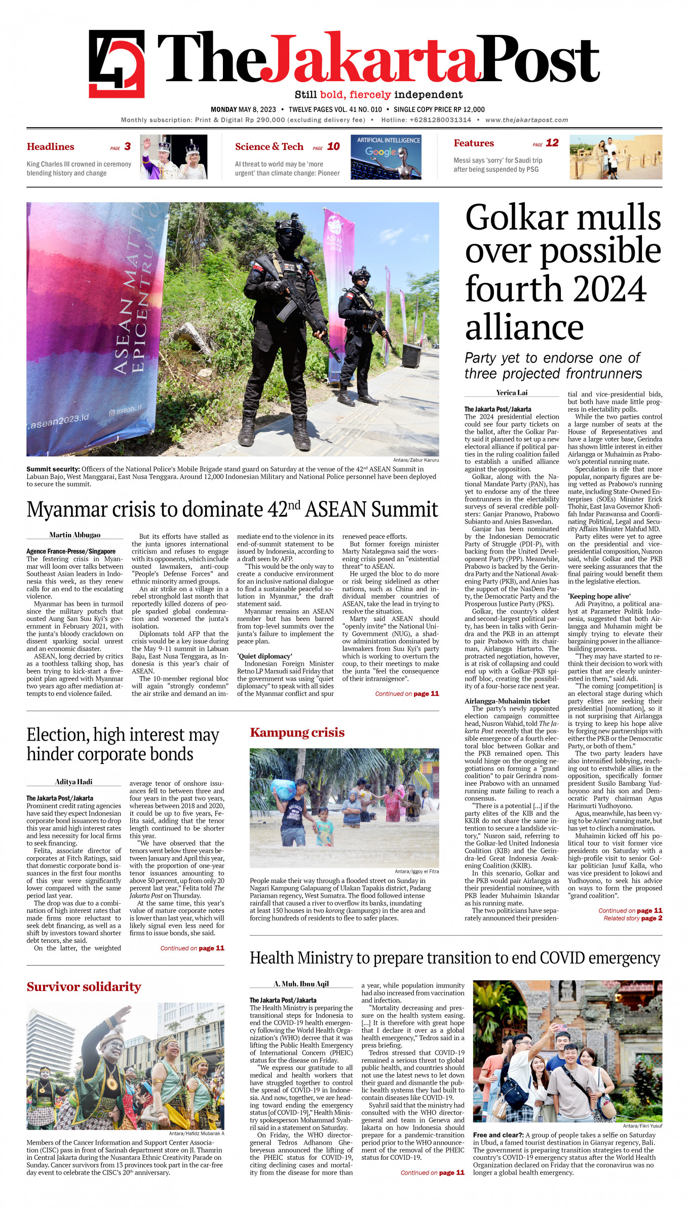 Frontpage - Mon, May 8, 2023 - The Jakarta Post