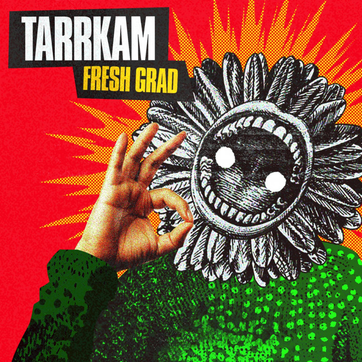 First class honors: The cover art for Tarrkam's debut studio album Fresh Grad, by Rachmad Sumantri. (Courtesy of Tarrkam)