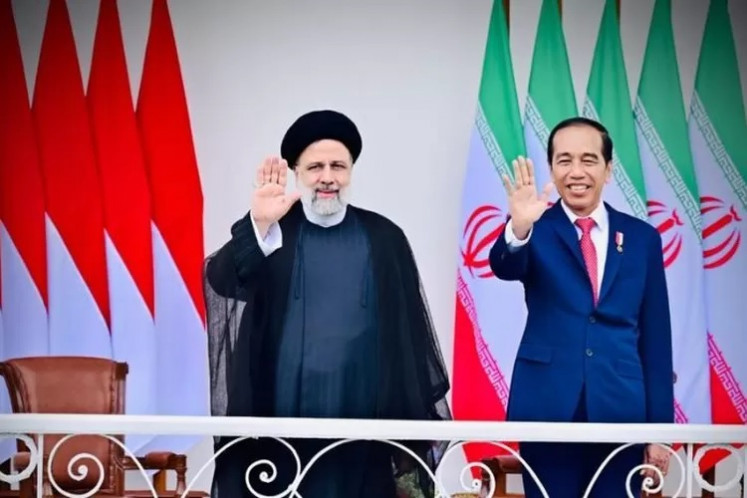 President Joko “Jokowi” Widodo (right) receives Iranian President Ebrahim Raisi at the Bogor Presidential Palace on May 23, 2023. During their meeting the two leaders signed cooperation agreements in various fields.