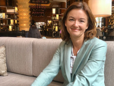 Slovenian Deputy Prime Minister and Foreign Minister Tanja Fajon during her first visit to Jakarta in May 2023 