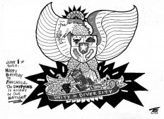 Happy birthday, Pancasila; from Germany