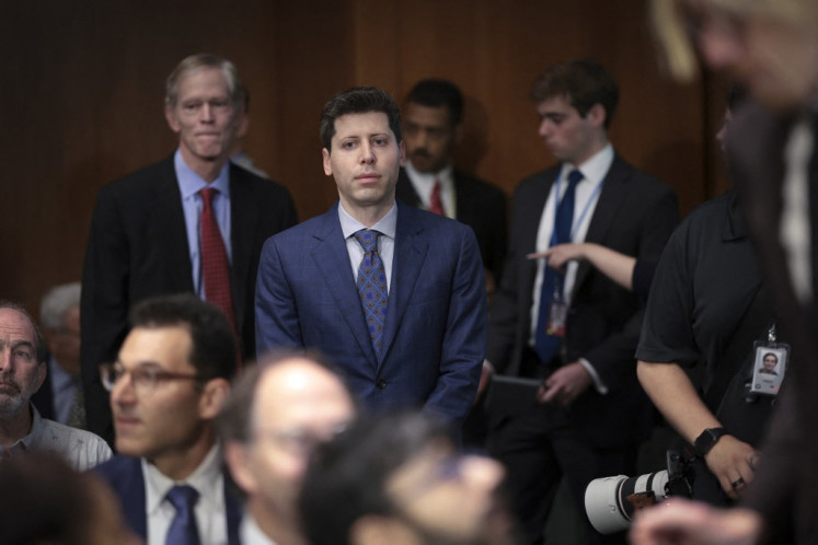Samuel Altman, CEO of OpenAI, arrives for testimony before the Senate Judiciary Subcommittee on Privacy, Technology, and the Law May 16, 2023 in Washington, DC. The committee held an oversight hearing to examine A.I., focusing on rules for artificial intelligence. 