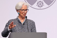 European Central Bank (ECB) President Christine Lagarde delivers a speech in Cologne, Germany, on May 16, 2023.