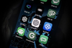 This illustration picture shows artificial Intelligence (AI) smartphone app ChatGPT surrounded by other AI apps in Vaasa, Finland, on June 6, 2023.