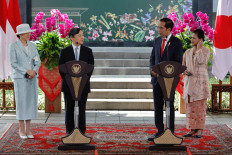 President Jokowi hosts Japanese Emperor