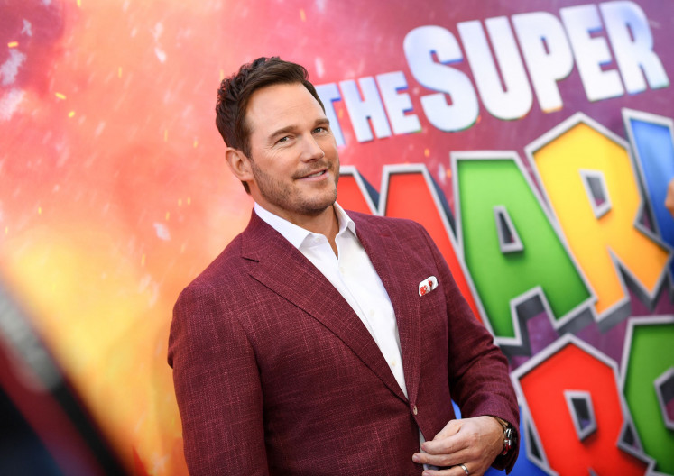 United States actor Chris Pratt attends Universal's The Super Mario Bros. Movie special screening at the Regal LA Live in Los Angeles, the US, on April 1, 2023. Universal’s The Super Mario Bros. movie has racked up big ticket sales this year.