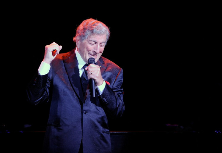 Singer Tony Bennett performs at The Pearl concert theater at the Palms Casino Resort on July 24, 2011 in Las Vegas, Nevada.